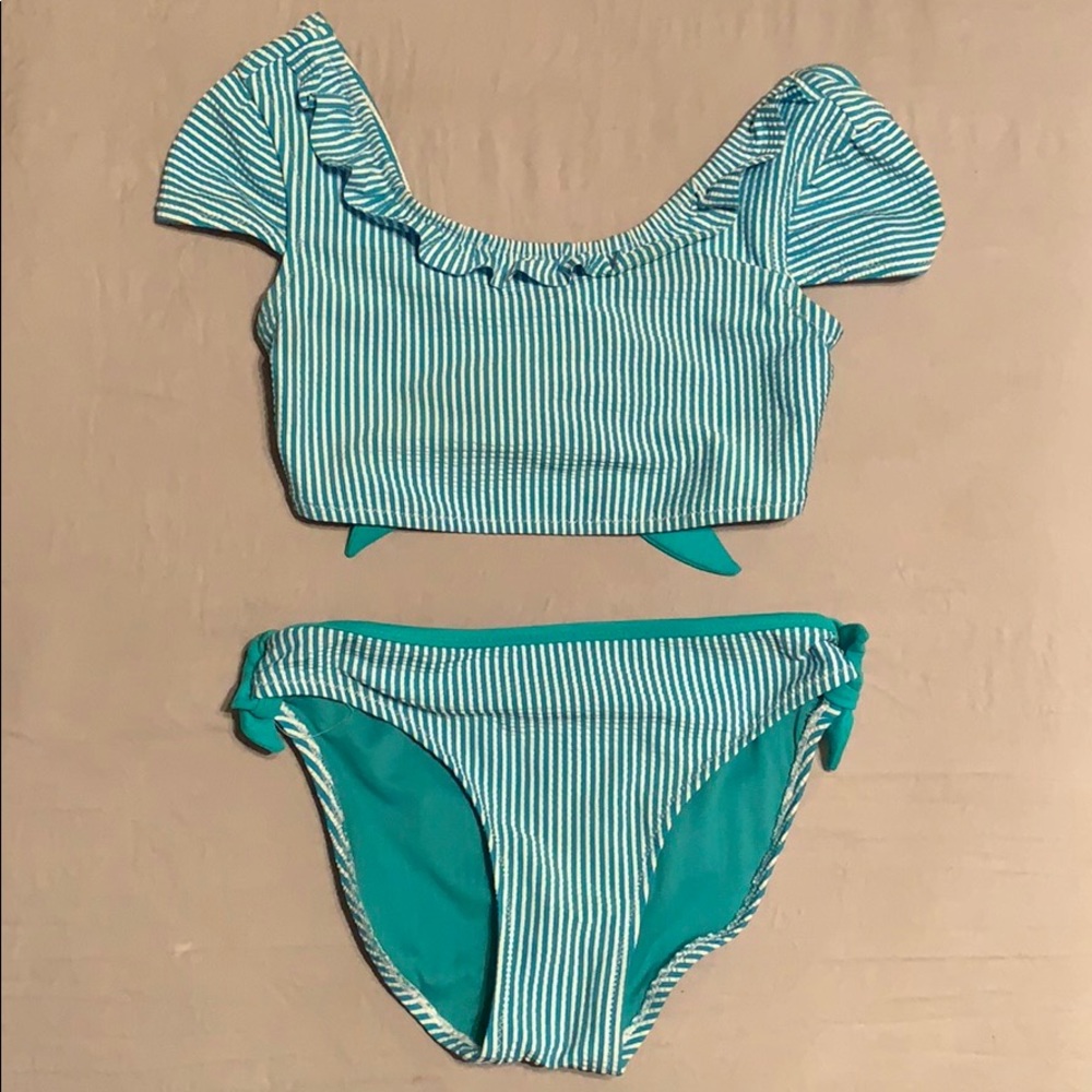 Perfect seersucker bikini!